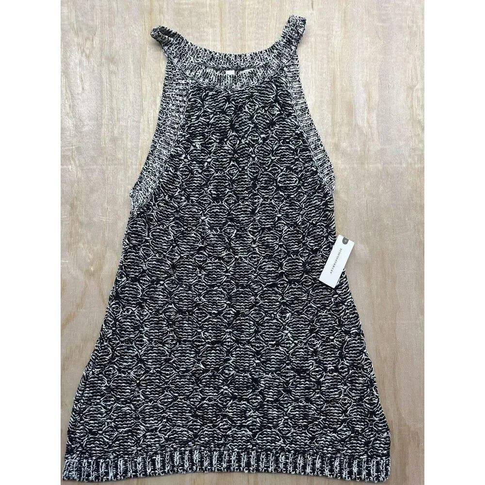 Anthropologie Moth Debussy Marled Sweater Tank Size S SM NEW! Cotton Ramie $78